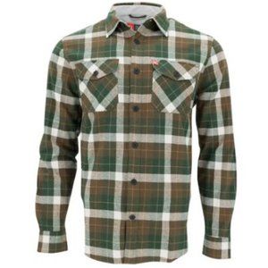 The American Outdoorsman long sleeve flannel with patch and flap pockets